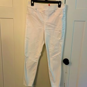 Spanx White Denim Pull on Jeans